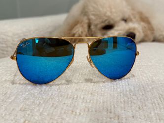 Ray-Ban Aviator RB3025- Blue Mirror – Size 58