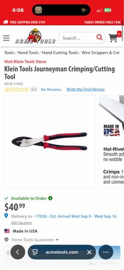Klein Tools Journeyman Crimping/Cutting Tool