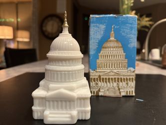 Avon Collectible Milk Glass -Capitol Building 