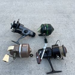 Vintage Fishing Reels Zebco, ABU Garcia, SouthBend, and Daiwa Take All $35.00