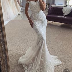 Trumpet/Mermaid Lace Wedding Dress