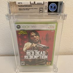 Red Dead Redemption Xbox 360 WATA Graded 9.6 A+