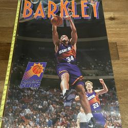 CHARLES BARKLEY, PHOENIX SUNS,NBA,OFFICIAL LICENSED 1993 POSTER