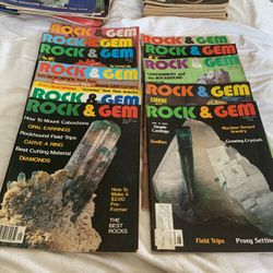 Vintage 1979 Rock & Gem Magazines - 11 Issues
