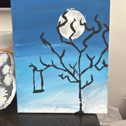 Beautiful, Nice Sky With A Tree And Swing