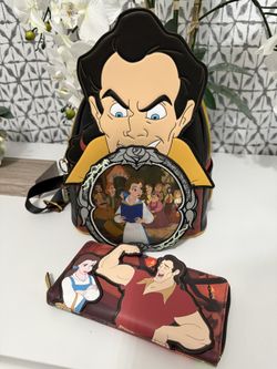 Loungefly Gaston Mini Backpack And wallet