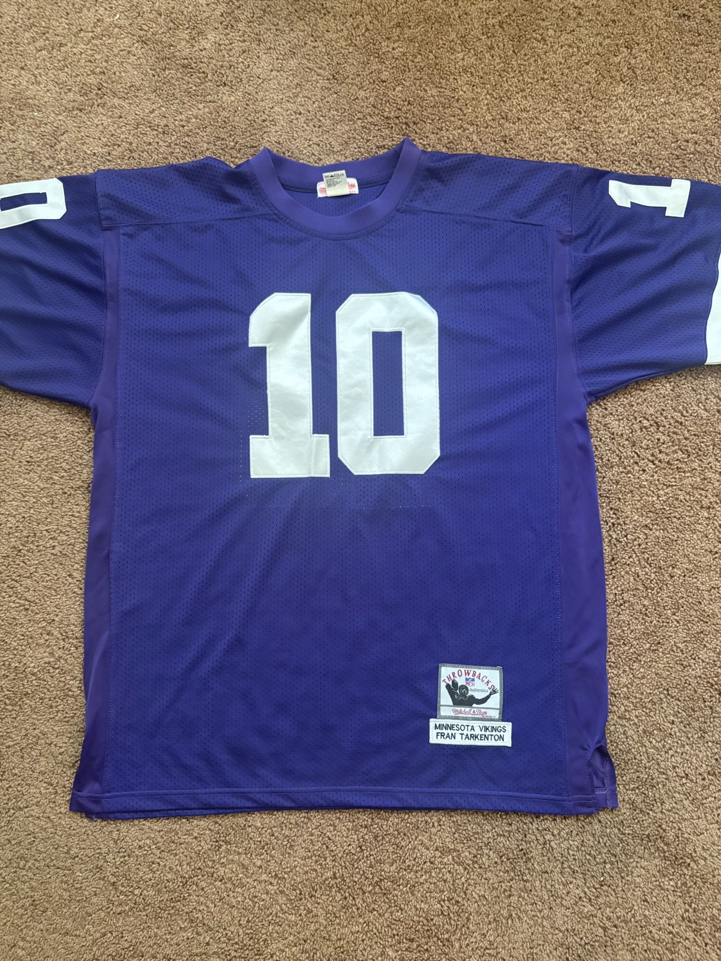 Vikings Jersey Fran Tarkenton Throwback Jersey