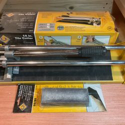 Misc. Contractor tools - Tile Cutter, Carpet Knee Kicker