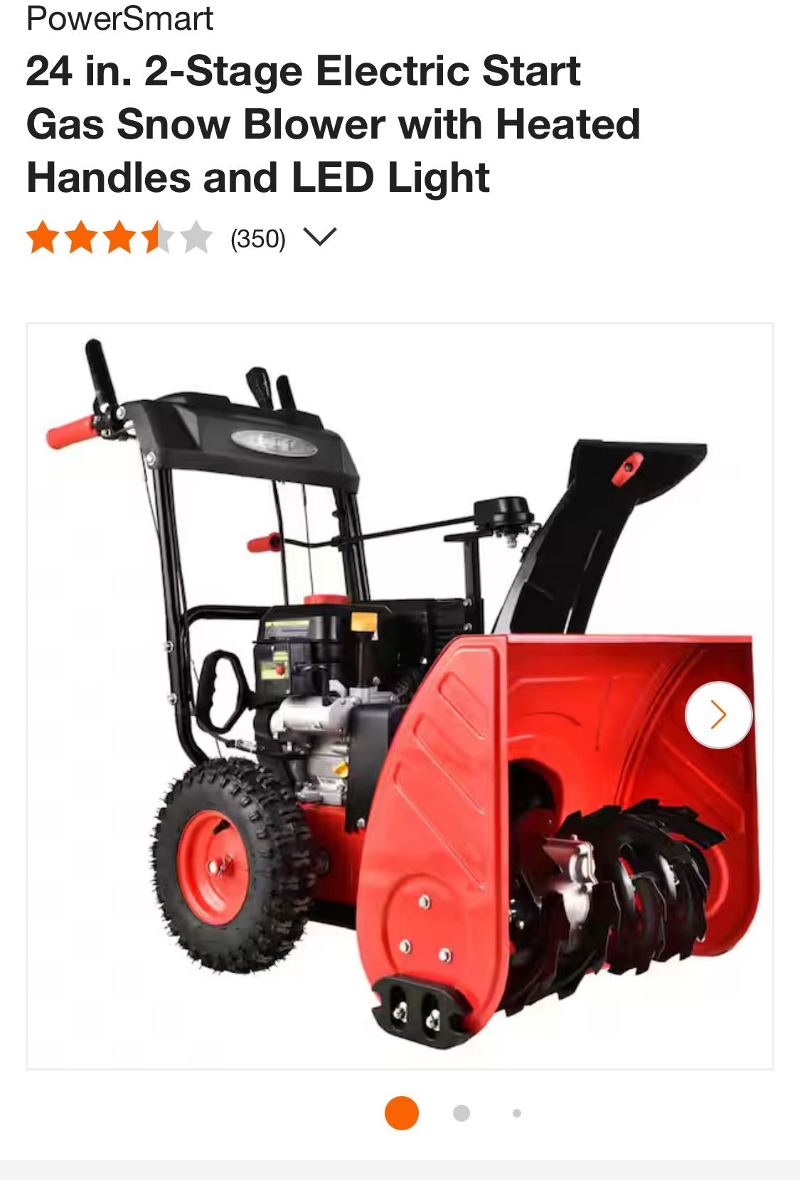 Snow Blower New In The Box 24”two Stage 