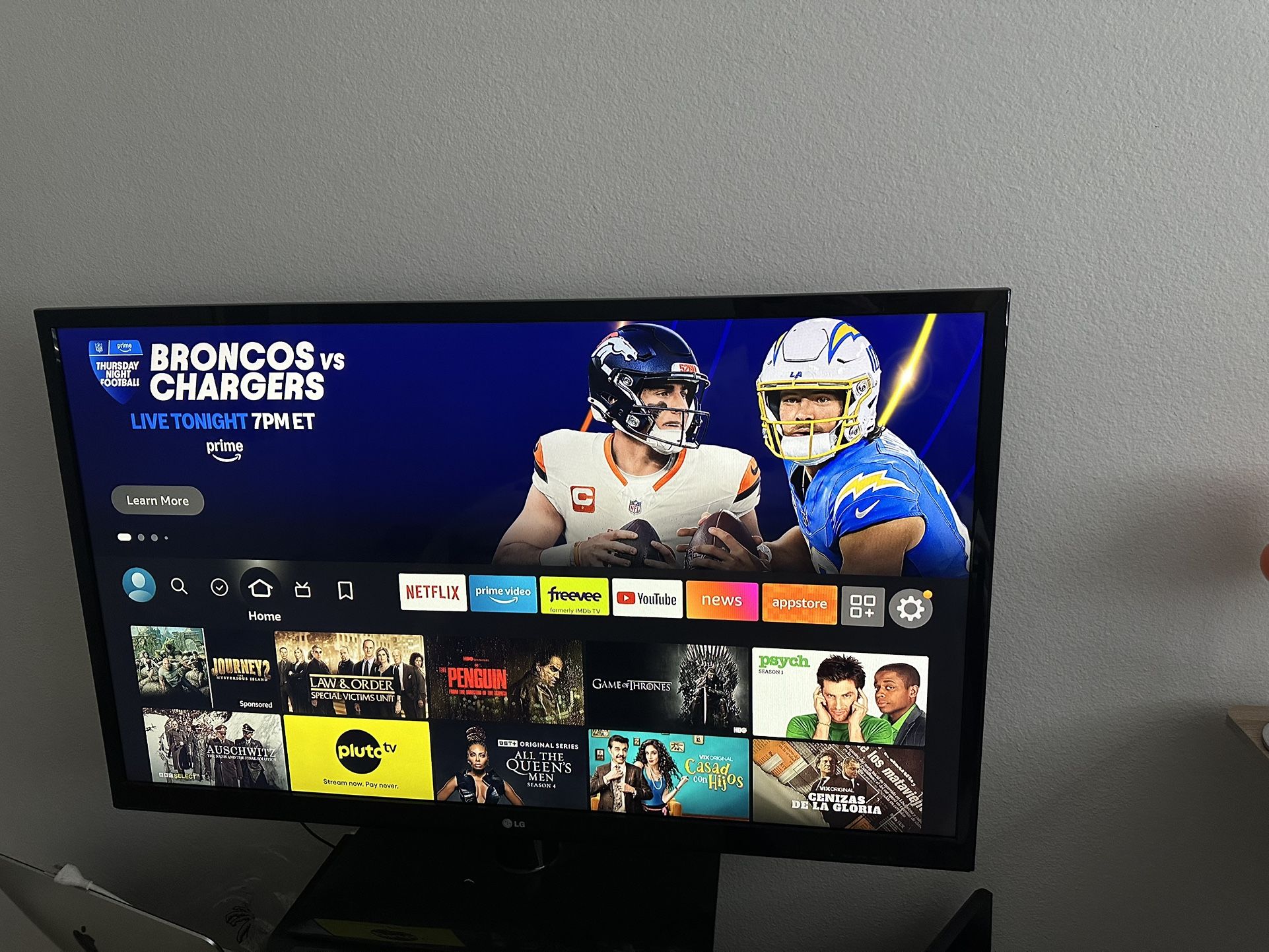 50” LG TV With Firestick