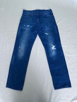 Blue Distressed Denim Jeans