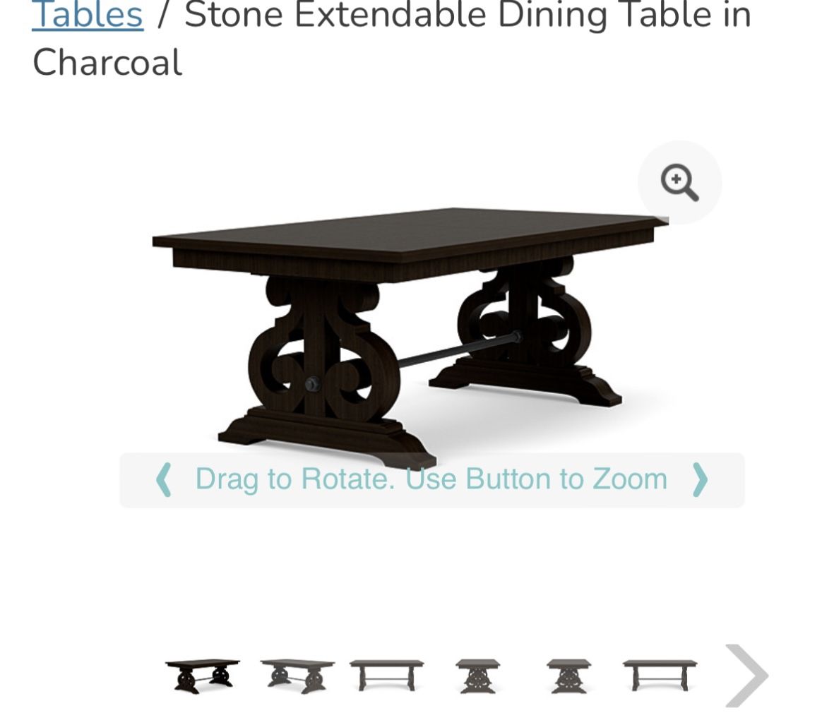 Dark Wood Dining Table