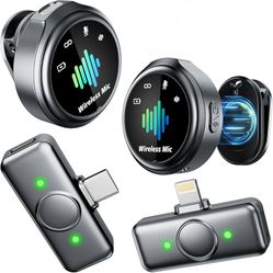 Brand new unopened    LID LIRDDY   Mini Microphone for iPhone: 2PCS Wireless Lavalier Microphone for Android