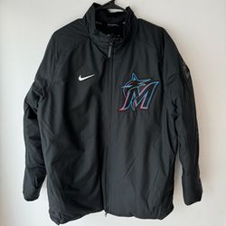 NWOT Miami Marlins Authentic Collection Nike Dugout Full-Zip Jacket