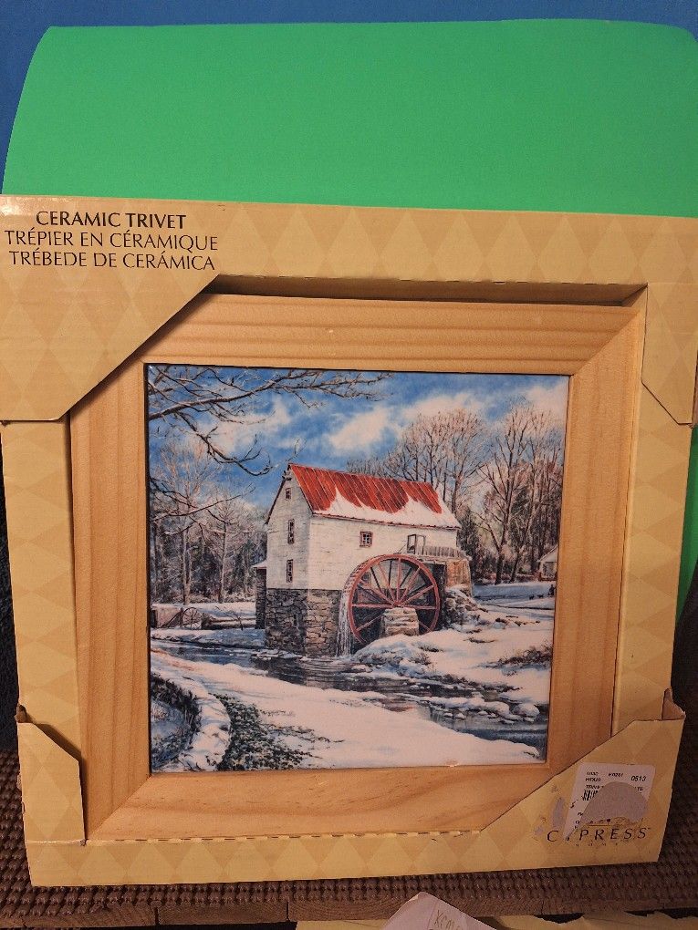 Vintage TileWall/Trivet 8"×8"-$13.00