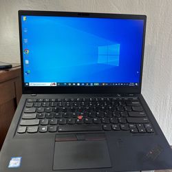 Touchscreen Lenovo ThinkPad X1 Carbon 6th Gen 14" FHD i5-8350U 8GB RAM 256GB SSD Win10 Pro upgradable to Windows 11