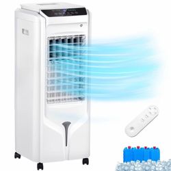 New Portable Air Conditioners, 32" Swamp Cooler Evaporative Air Cooler with 4.2 Gal Tank, Remote, 120° Oscillation Cooling Fan with 3 Speeds, 12H Time