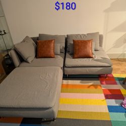 IKEA 3-seat Couch+Chaise for Sale