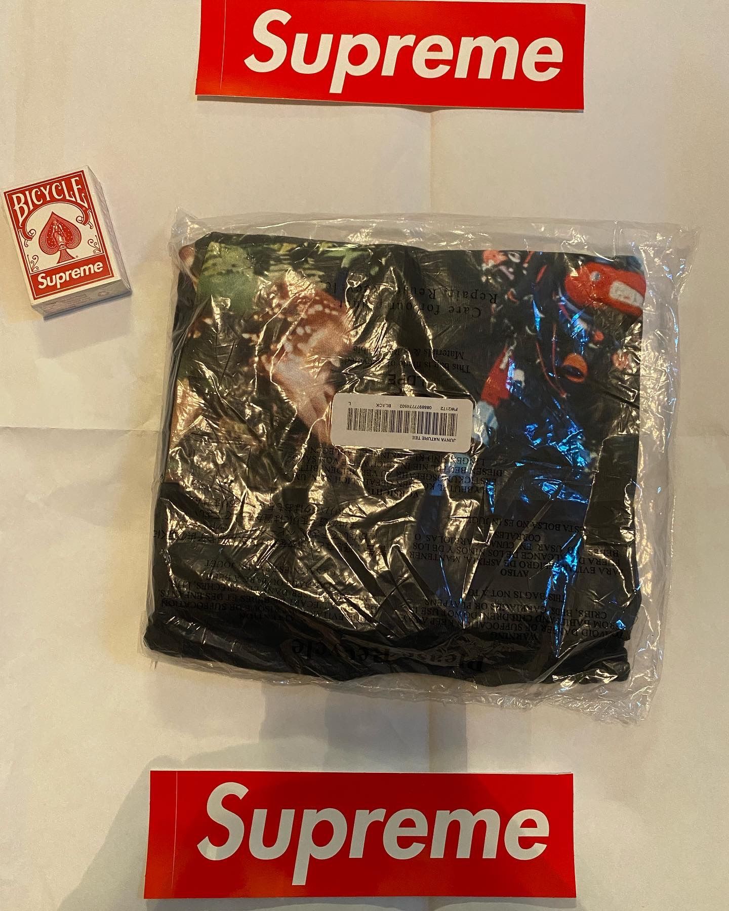 BRAND NEW SUPREME x COMME DES GARCONS JUNYA WATANABE T-SHIRT FOR SALE!!! SIZE LG $120