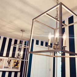Light Dimmable Lantern Square / Rectangle Chandelier