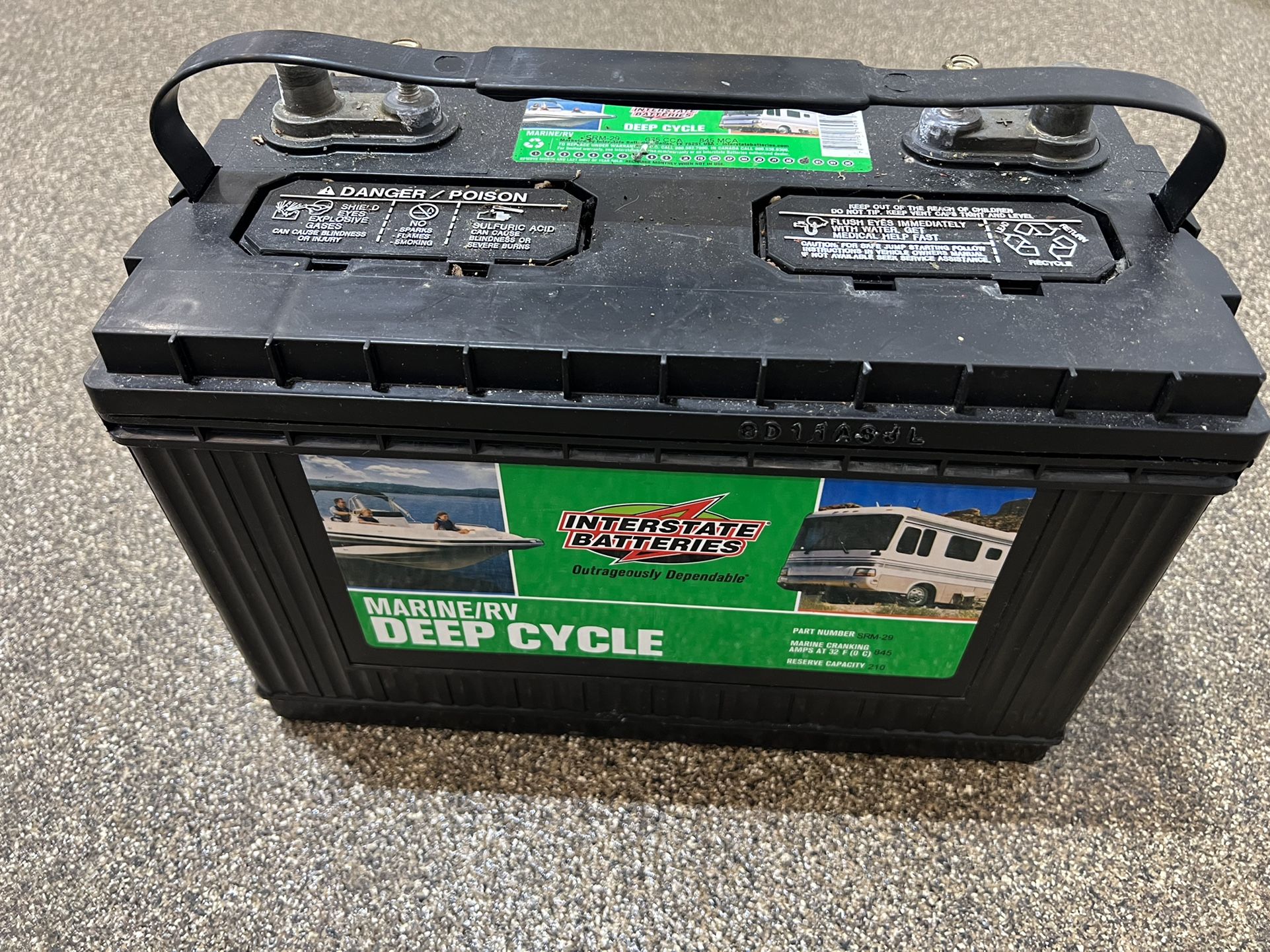 INTERSTATE DEEP CYCLE BATTERY SRM-29 $75 Each (3 Available)
