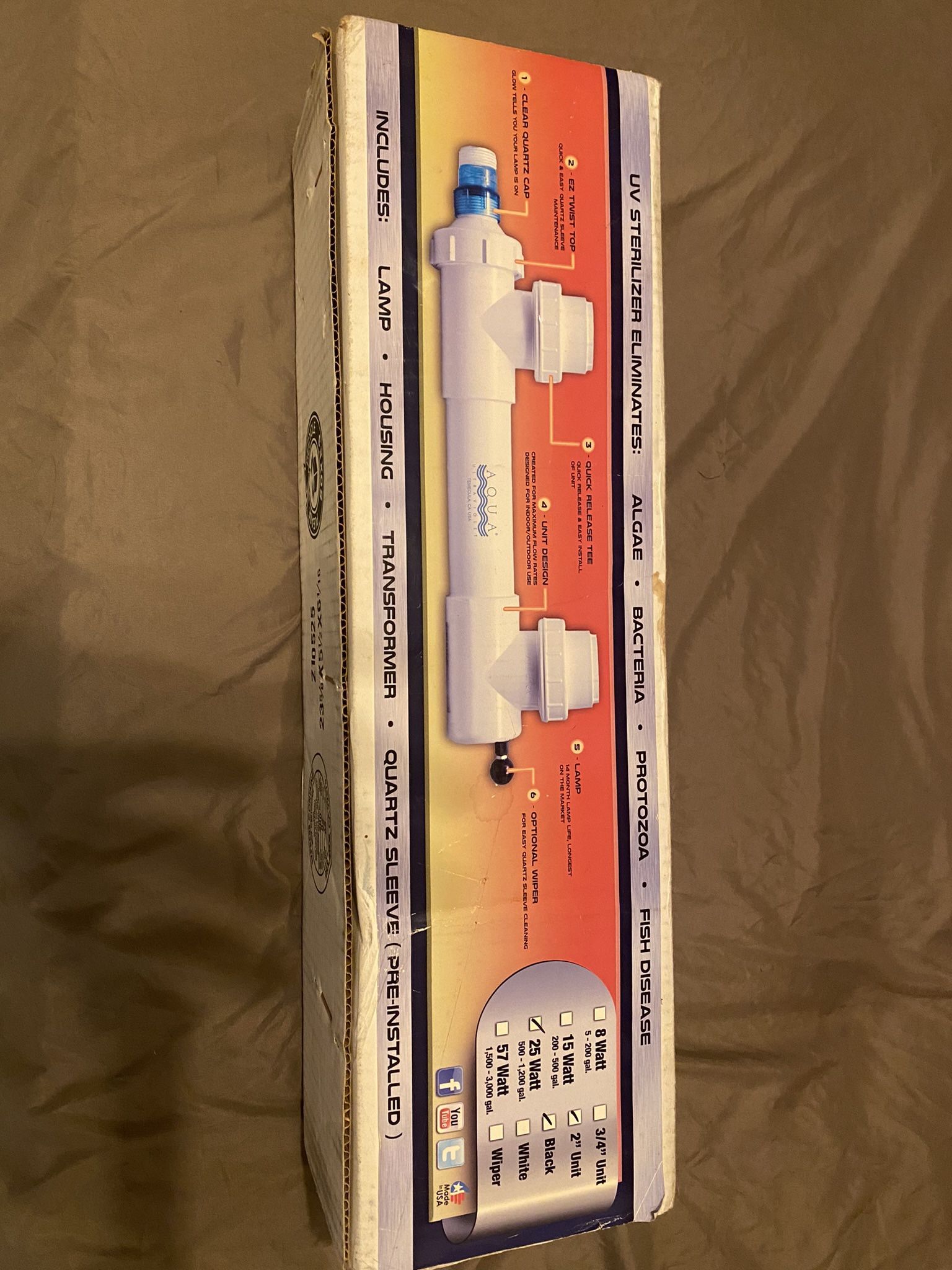 UV Steriliser For A Fish Tank Or Pond