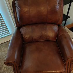 Rust Leather Reclining Chair