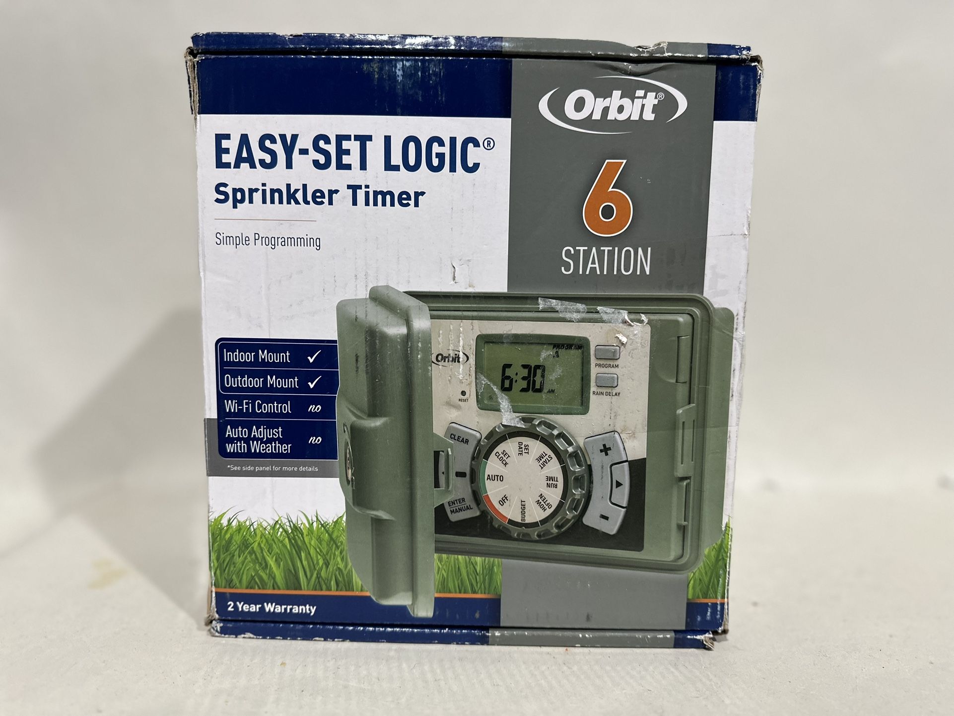 New Orbit 57894 Easy-set Logic 4-Station Indoor/Outdoor Sprinkler System Timer