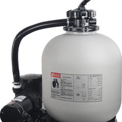  19" Sand Filter Above-Ground Pool w/ 1.5HP Pump for 18,000 Gallons