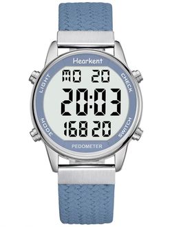 Hearkent Pedometer Watch,Step,Mileage&Calorie Tracker,Large Numbers
Waterproof Fitness Watches Backlight/Countdown/Stopwatch,No Bluetooth,app,or Charg