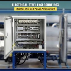 NEMA Steel Enclosure, 16 × 16 × 8|'|' NEMA 4X Steel Electrical Box, IP66 Waterproof & Dustproof, Outdoor/Indoor Electrical Junction Box, with Mo