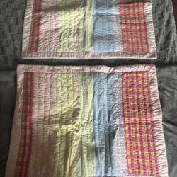 2 VINTAGE APPROXIMATELY 24” X 30” PILLOW SHAMS