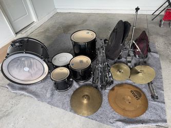 Black drum set