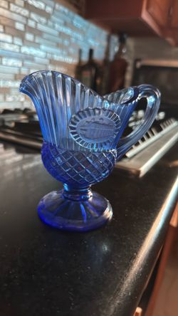 Vintage Glass with vibrant colors and markings