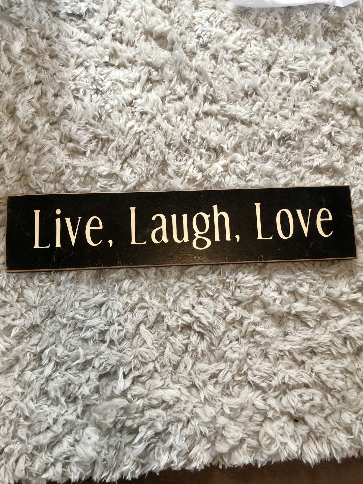 Decorative “Live Laugh Love” Sign