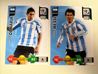 Messi / DiMaria Trading Cards - World Cup 2010