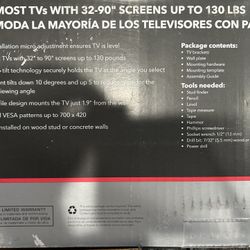 Tv Mount 32” To 90” Up To 130 Pounds For Tv