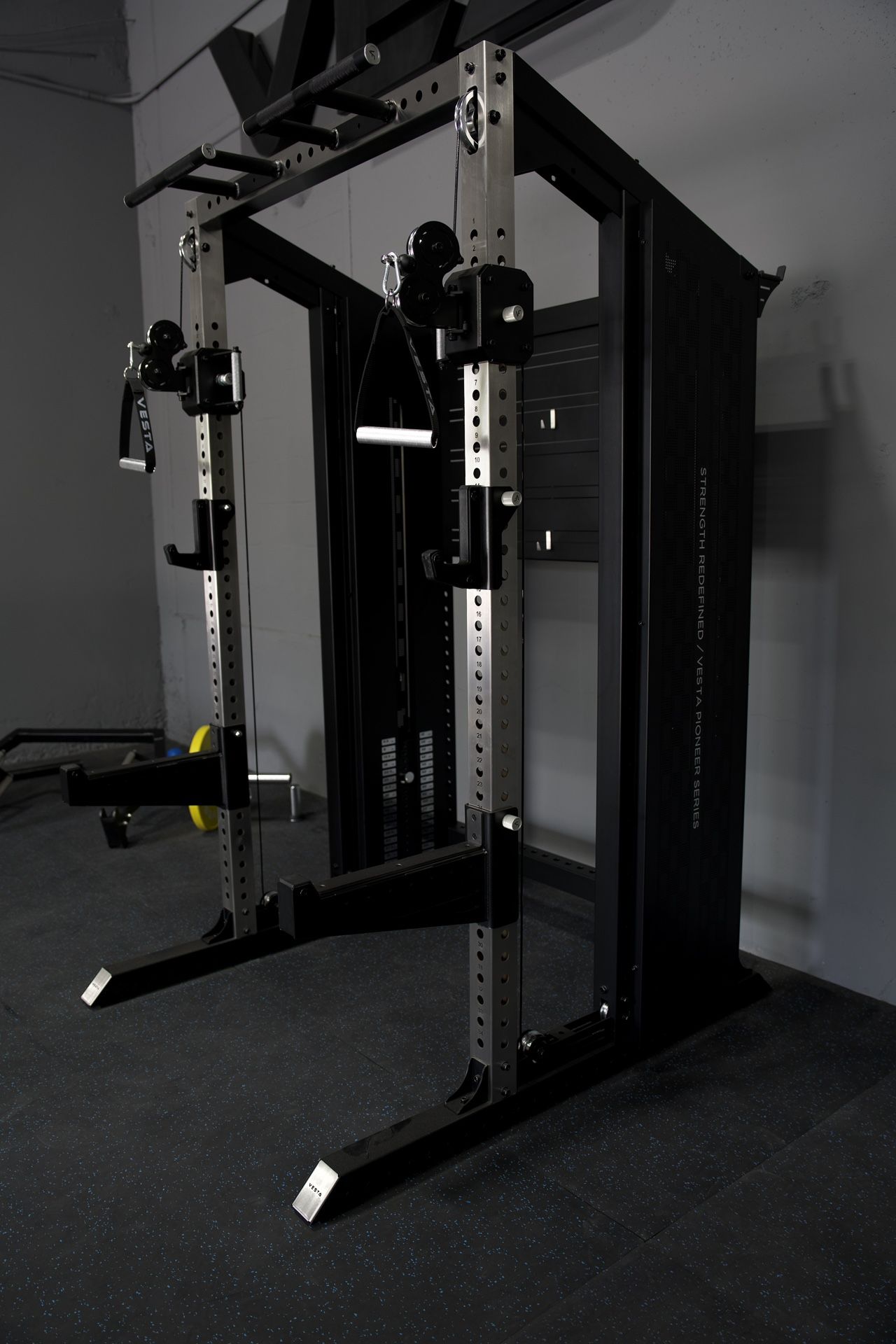Vesta New Pioneer Series| Functional trainer | stainless steel | Aluminum wheels | Adjustable Pull Up Bar| 200lbs weight stack| gym|