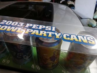 2003 Pepsi Collecter Super Bowl Party Cans