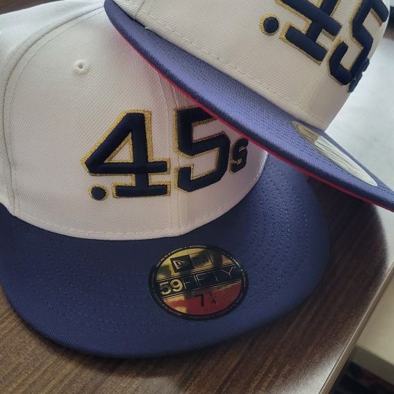 LIDS HD 59FIFTY Houston Astros 40th Colt 45s Beer Pack 45 Gold Blue Red UV  7 3/8