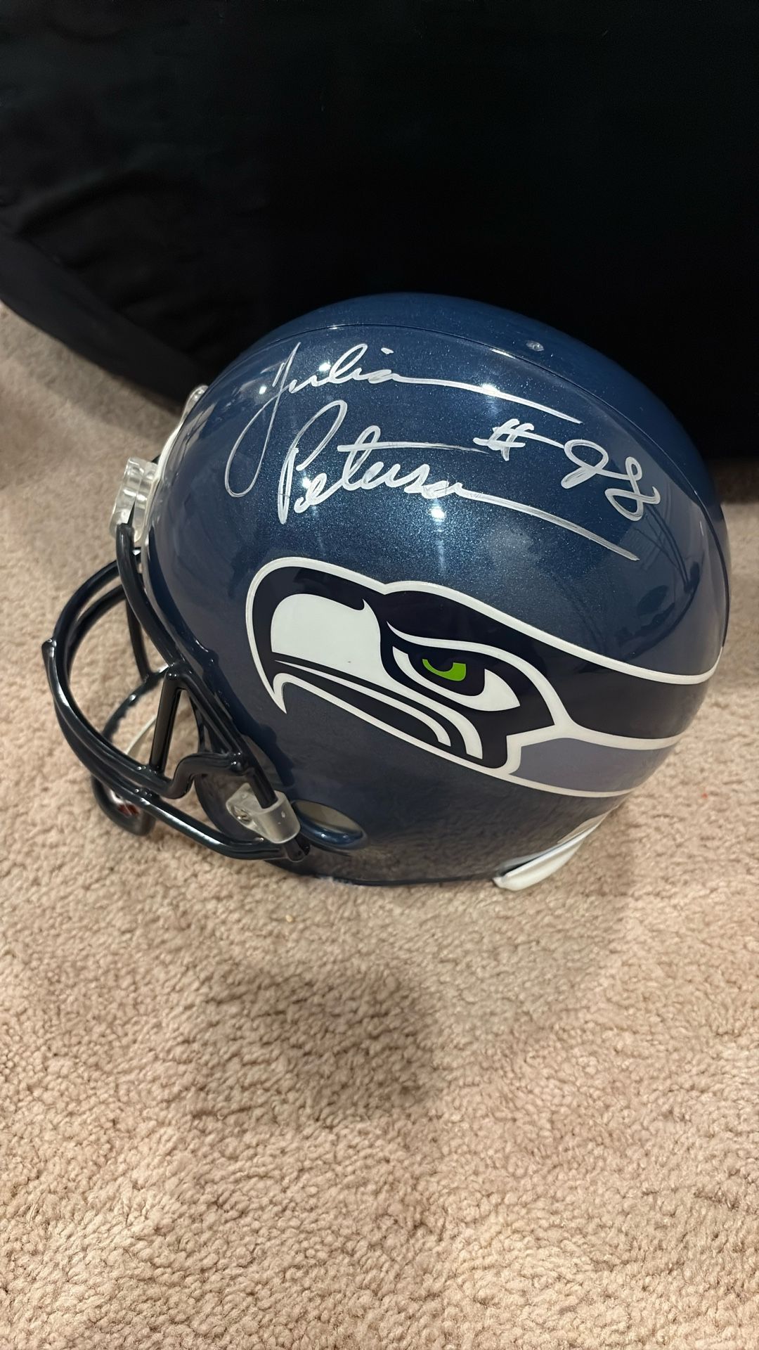 Autographed Seahawks Helmet