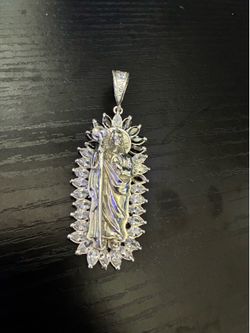 Silver san judas pendant