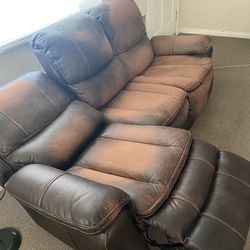 Living Spaces Double Recliner