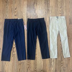 Boys Size 8 Nicer Dress Pants (bundle of 3 pairs) - one pair NWT
