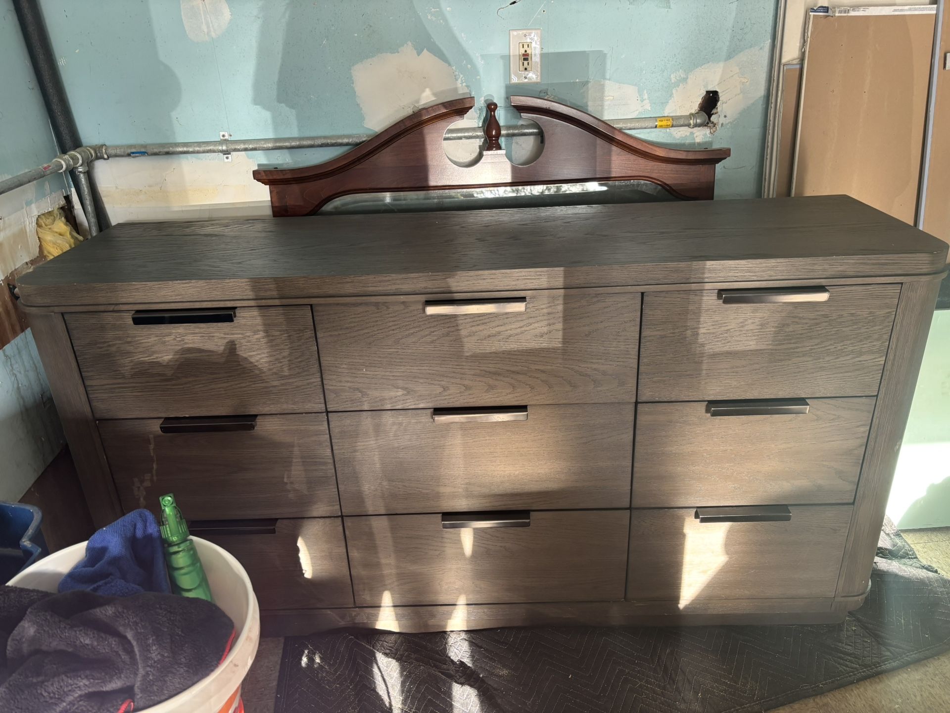 Bedroom Set- 2 Nightstands, 1 Dresser With Mirror