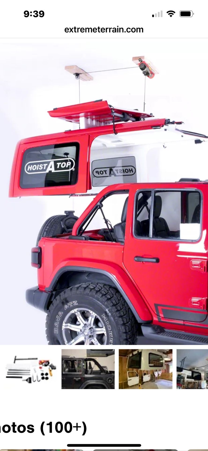 Jeep Hoist A Top System