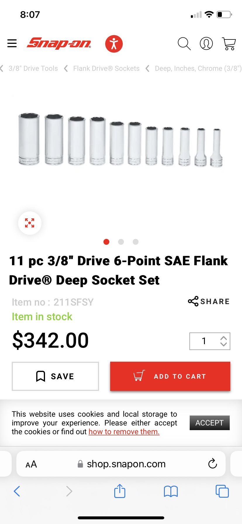 Snap On Socket Set for Sale in Cumberland, RI OfferUp