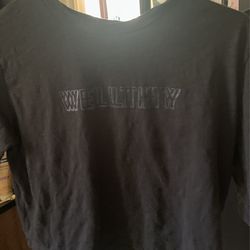 Black WELLTHY crop Top