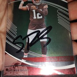 Shedeur Sanders Rc Myles Garrett Autograph NFL Card Lot Cleveland Browns Signed
