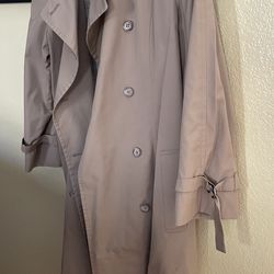 London Fog Vintage Andes Trench Coat raincoat 12 petite